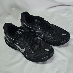 Nike Black and Silver Athletic Mesh Sneakers